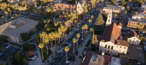 Riverside street scene