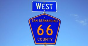 san bernardino highway sign