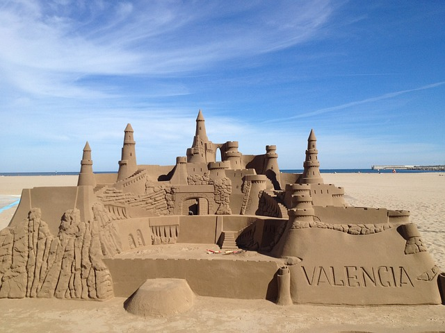 sandcastle, sand, castle